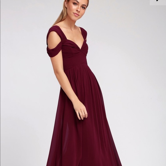 Burgundy Maxi dress - Picture 3 of 3